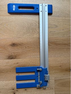 Kreg Rip-Cut Circular Saw Guide Jig for Cutting, Aluminum/Plastic Blue Silver