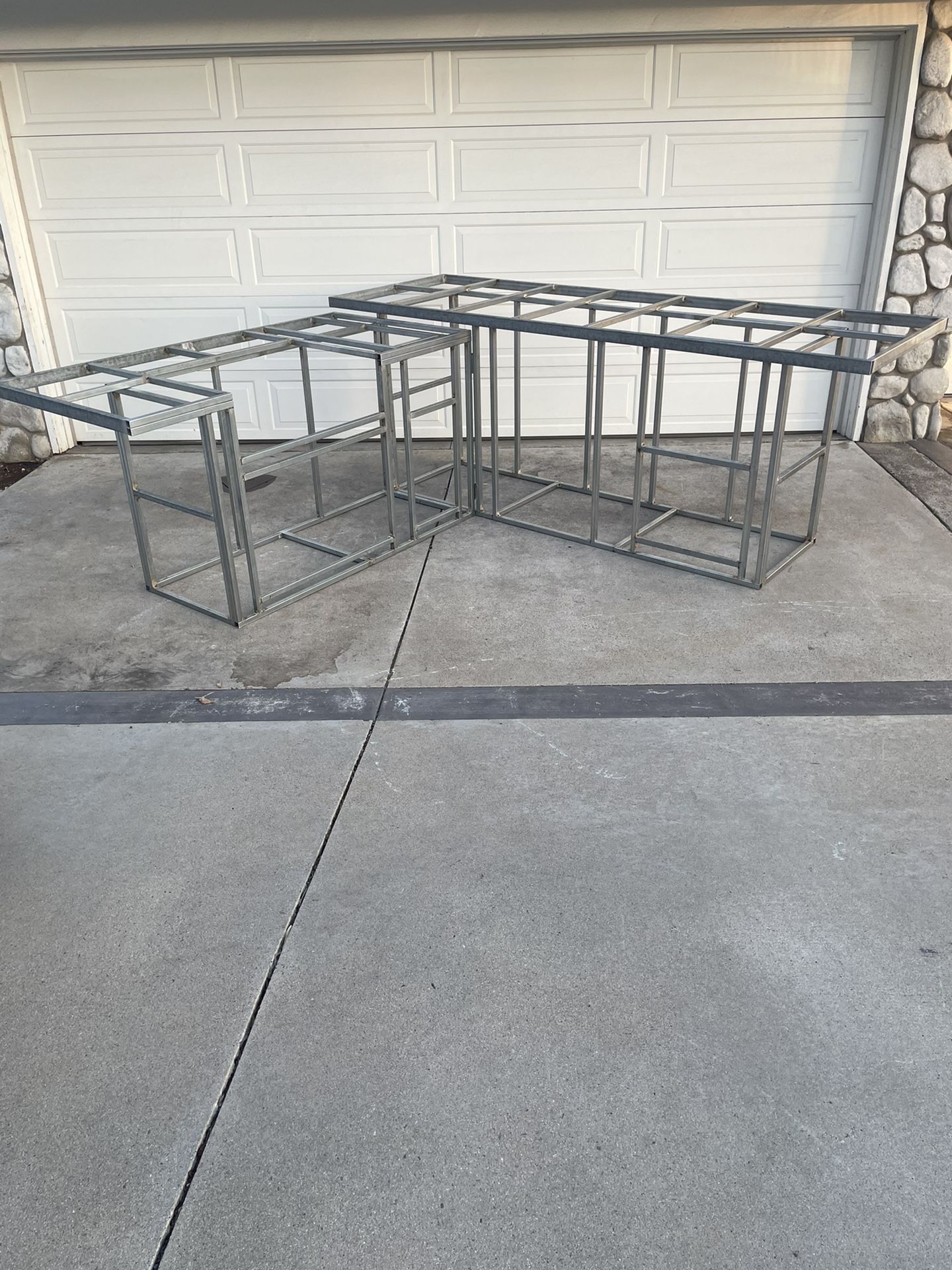 DIY 9’ L BBQ Island Frame