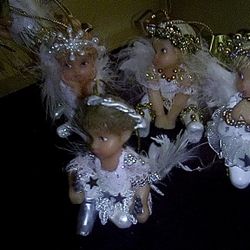 Snow Angels Xmas Ornaments 