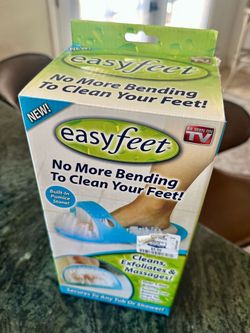 Easy Feet, an "As Seen on TV" foot cleaning device.