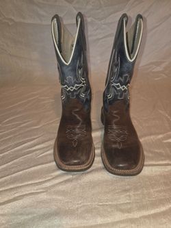 Youth Old West "Wipe Out" Western Cowboy Boots (size 3.0-D)