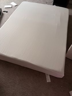 White Foam Mattress with Cover