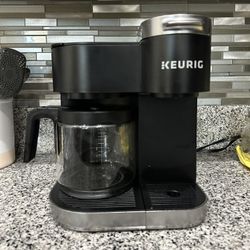 Black Coffee Machine -Keurig K-Duo Single Serve K-Cup Pod & Coffee maker 