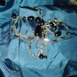 Gorgeous Hematite beaded Necklace & Box Chain Necklace