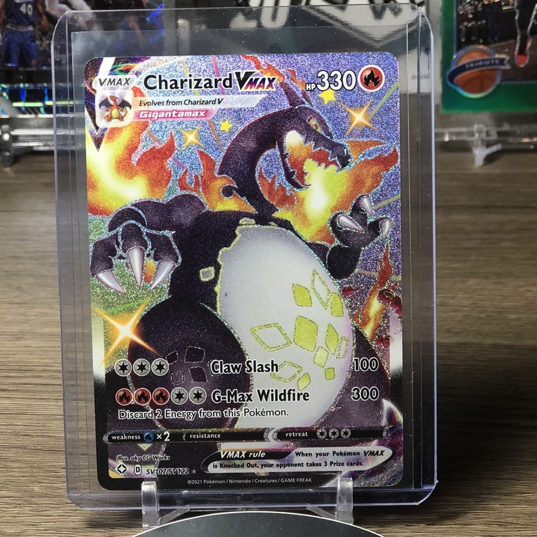 Shiny Charizard Vmax!! Super Rare Card!!