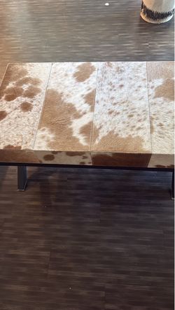 Cowhide table