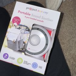 Portable Sound Machine with Night Light, White Noise Sound Machine for Baby, 20 Soothing Sounds, Sound Therapy, Long-Lasting Power, Timer, Clips on St