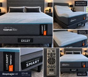 Tempur-Pedic LuxeAdapt Firm King Mattress & Ergo Smart Base