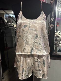 NWOT piece, two piece satin lounge set