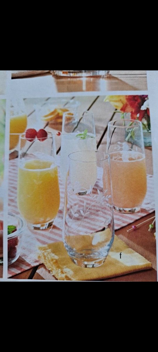 JUEGO DE 4 VASOS DE 18 ONZAS PRINCESS HOUSE π· π»