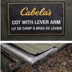 Cabela’s Camp Cot with Lever Arm – Heavy Duty, Elevated Sleeping Cot
