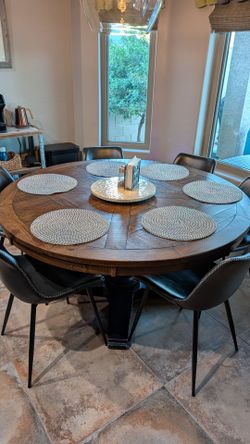 Dining table and chairs