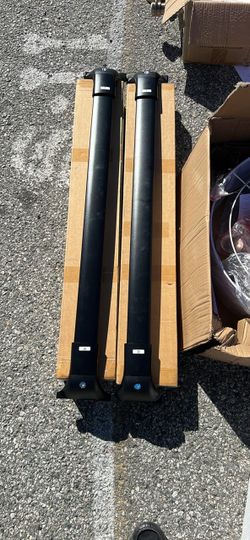 Black Roof Rack Cross Bars Set of 2