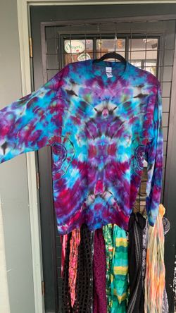 Hand Tyed And Dyed Long Sleeve Shirt 