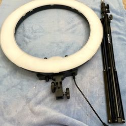 Neewer camera ring light and at least 12ft Green background with tripods!