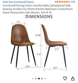 4 chairs - selling fast -pick up