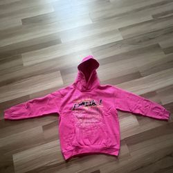Sp5der P*nk Hoodie ‘Pink’  - Size Large