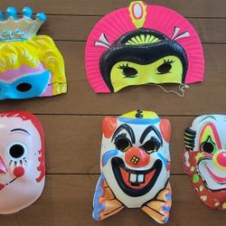 Vintage Halloween Masks 1950-60
