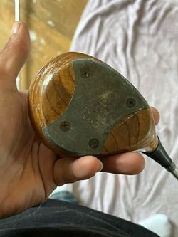 Vintage wooden golf clubs