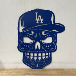 Dodgers Sugar Skull 23”