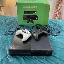 XBOX One With Two Controllers 