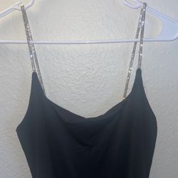 Black Rhinestone Dress
