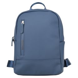 Small Backpack PU Leather Cute Lightweight Daily Waterproof Dirt Resistant, Blue
