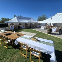 Wedding Tents, Wine Barrels, And Lights For Sale! 