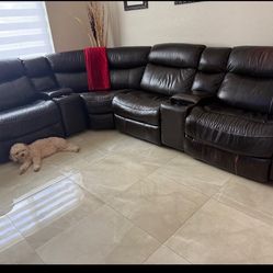 Free 3 electric recliner sectional