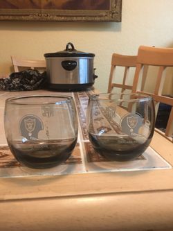 Old raiders glasses