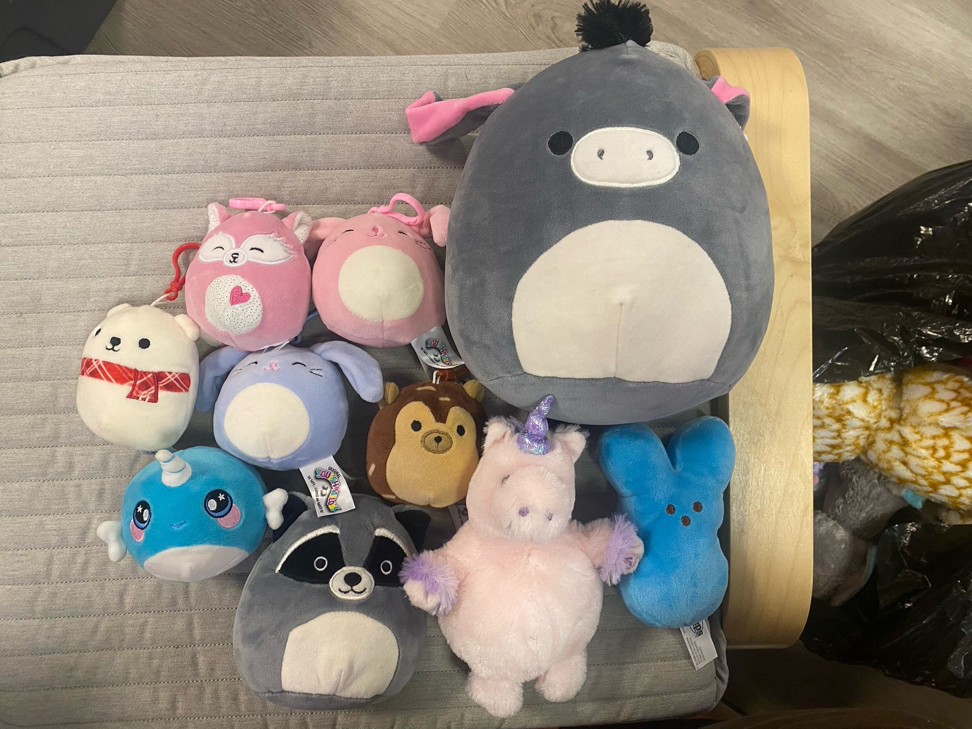 Group Of Ten Stuffed Animals