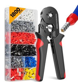 HSC8 6-4A Ferrule Crimping Tool Kit with 1800 PCS Terminals