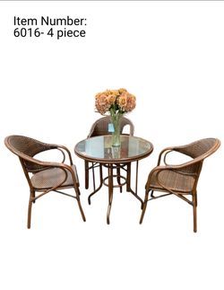 4-Piece Table and Chair Set