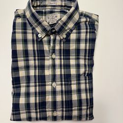 JCrew XS plaid Button Down Shirt