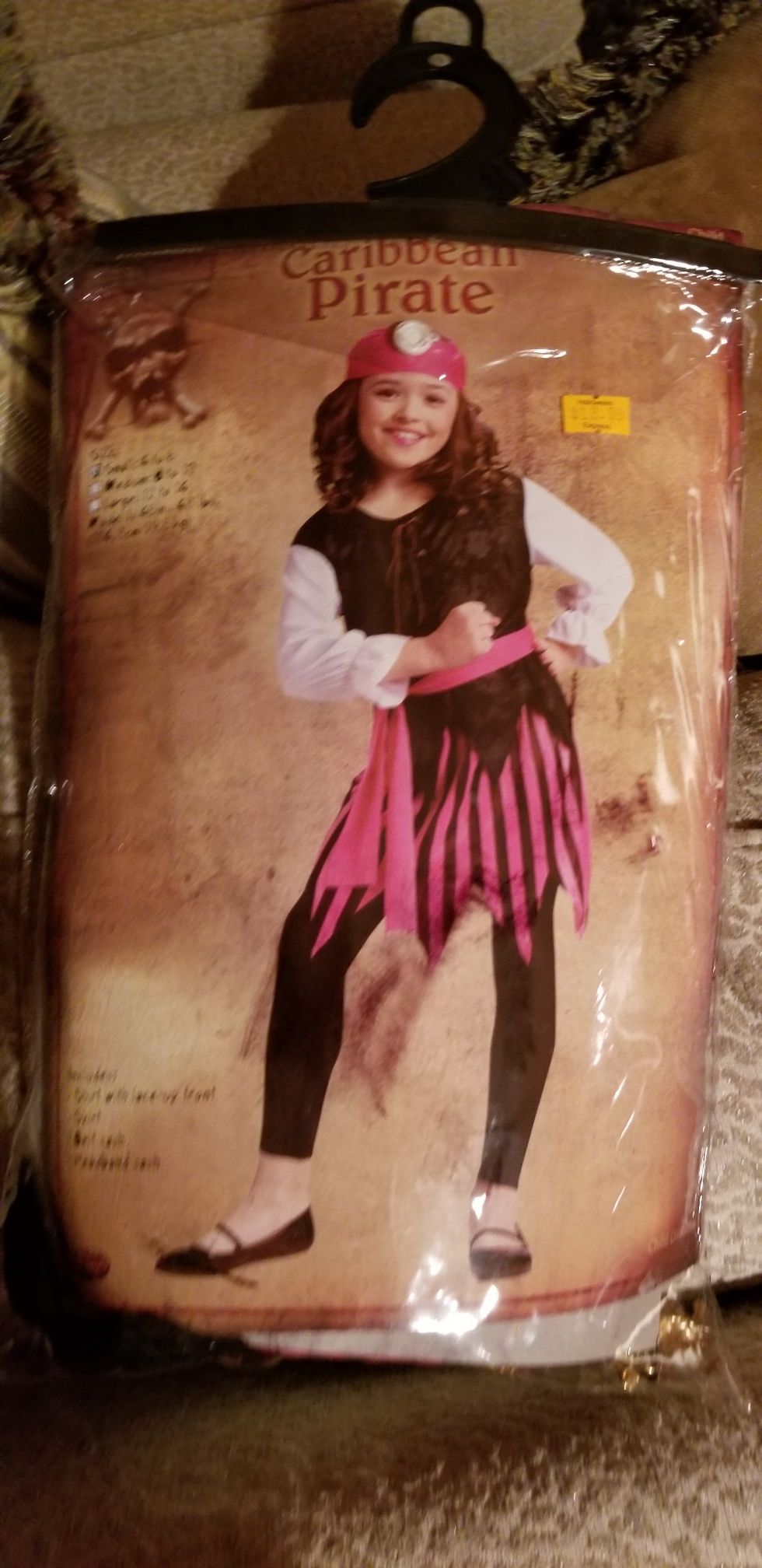 Pirate costume size 4 to 6