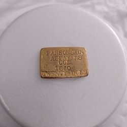 1860 Gold Ingot Replica
