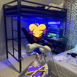 Metal Loft Bed (MAKE AN OFFER)