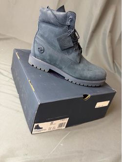 Timberland 6” Heritage Waterproof Boots ‘Navy Suede’ - Sz 12