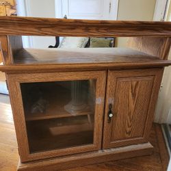 Wooden TV/Media Stand & Storage (Reduced)