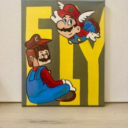 Mario Art Painting 