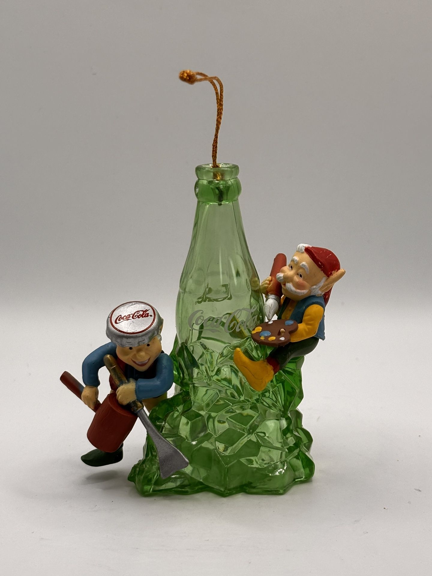 π
βοΈ Vintage Coca-Cola Bottling Works Ice Sculpting Christmas Ornament β 1992 βοΈπ