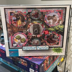 Monkey First Hipster Edition Puzzle 1000 Piece - *NEW* Factory Sealed!
