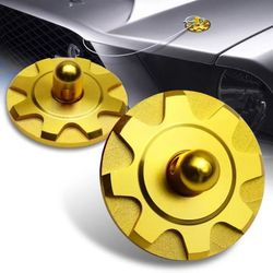 Brand New Universal Aluminum JDM Hardware Bonnet Racing Hood Pin Lock Appearance Gold