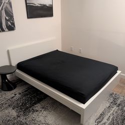 IKEA Full Bed Frame (White) – Clean, Minimal