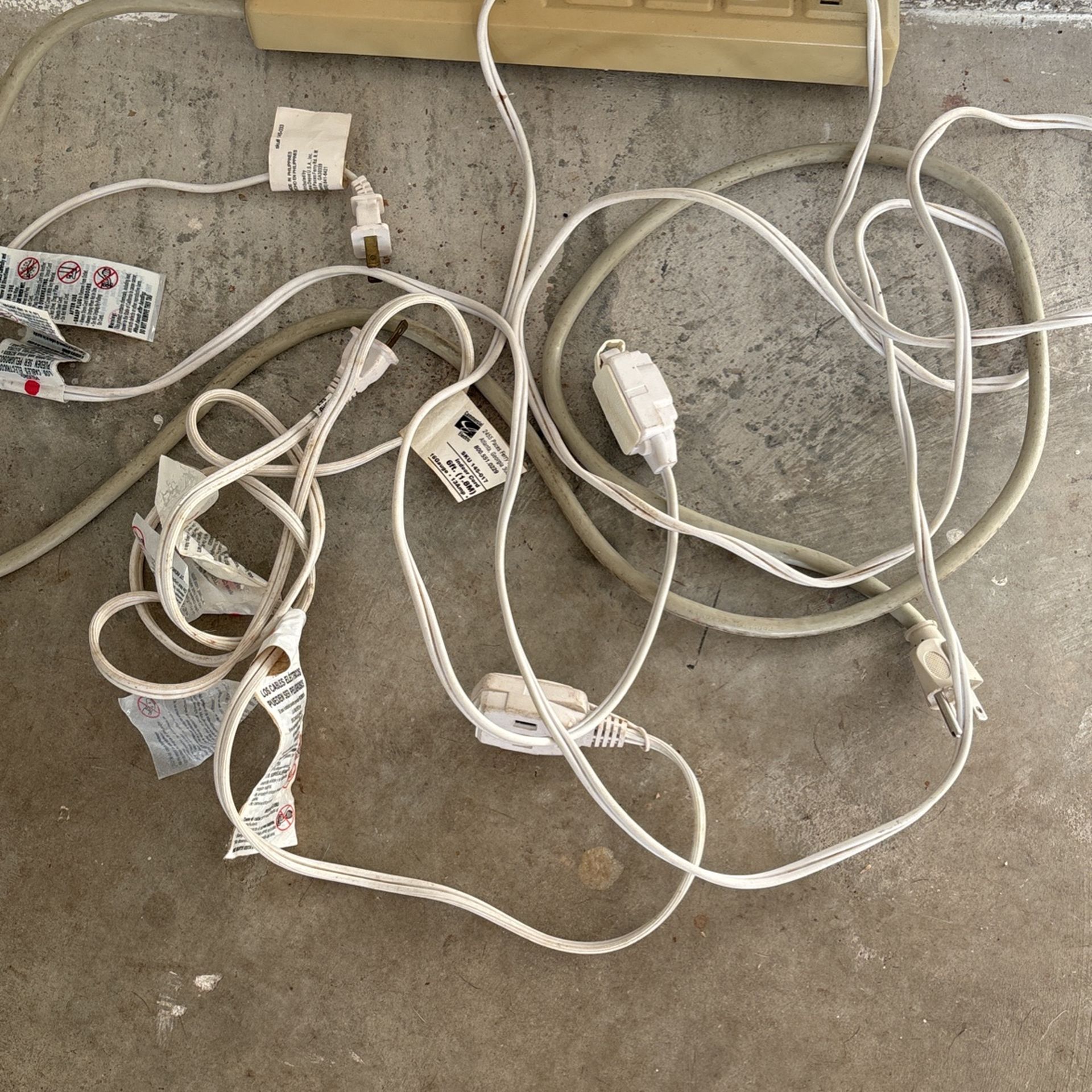 Two Extension Cord And Ruler