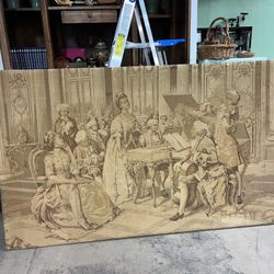 Huge Italian Or French Tapestry Signed Marchetti