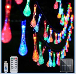 Christmas lights teardrop icicles 35 ft