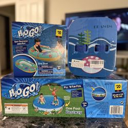 Toddler Pool, Boat And Back Floater