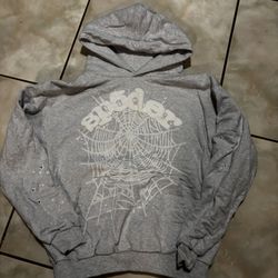 Used Spider Hoodie Grey