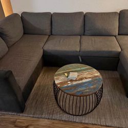 Sectional Couch Pullout With Storage 